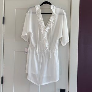 NWT Lauren Conrad swim romper L